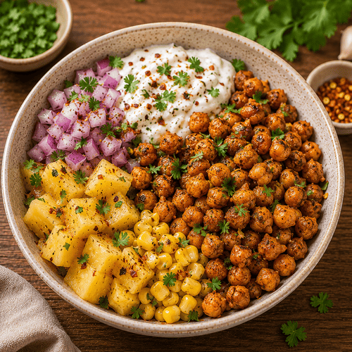Roasted Chickpea Crunch Salad